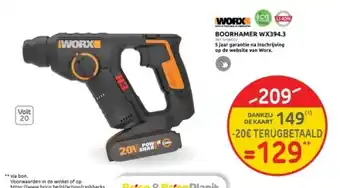 Brico BOORHAMER WX394.3 aanbieding