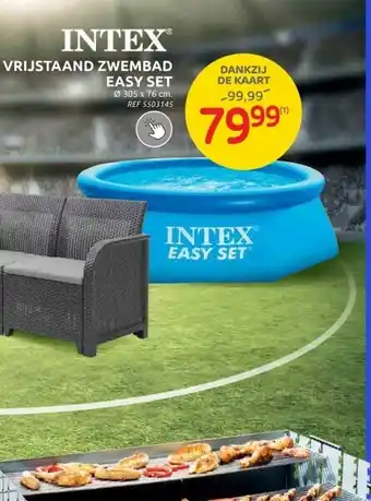 Brico VRIJSTAAND ZWEMBAD EASY SET 305 x 76 cm aanbieding