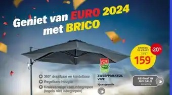 Brico ZWEEFPARASOL VIVE aanbieding
