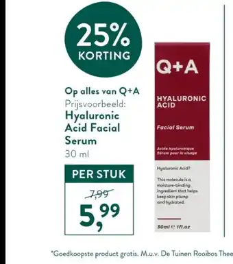 Holland & Barrett Hyaluronic Acid Facial Serum aanbieding