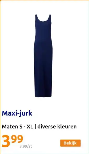 Action Maxi jurk aanbieding