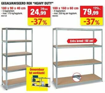 Gegalvaniseerd rek heavy duty