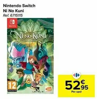 Carrefour Nintendo switch ni no kuni aanbieding