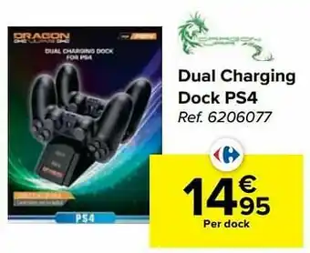 Carrefour Dual charging dock ps4 aanbieding