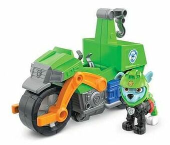 ToyChamp PAW Patrol Motopups luxe voertuig met Rocky aanbieding