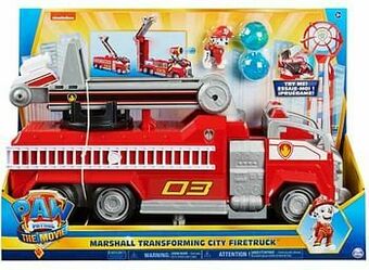 ToyChamp PAW Patrol the Movie Marshall’s Brandweerwagen aanbieding