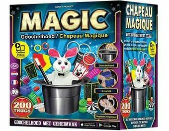 ToyChamp Magic goochelhoed met 200 trucs en handleiding aanbieding