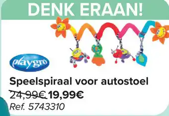 Carrefour Speelspiraal voor autostoel aanbieding