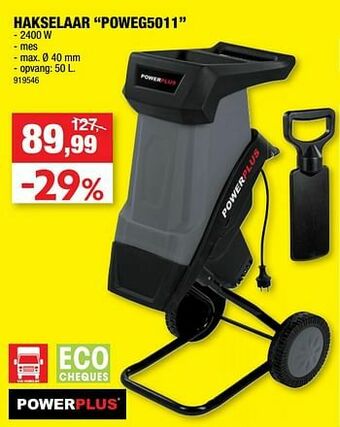 Hubo Powerplus hakselaar poweg5011 aanbieding