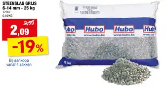 Hubo STEENSLAG GRIJS 6-14 mm - 25 kg aanbieding