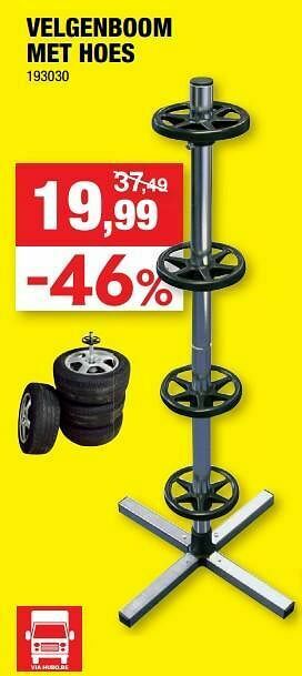 Hubo Velgenboom met hoes aanbieding