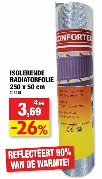 Hubo Isolerende radiatorfolie aanbieding