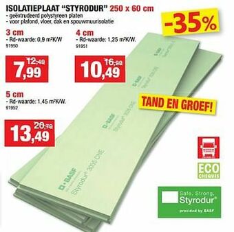 Hubo Isolatieplaat styrodur aanbieding