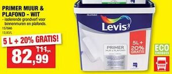 Hubo Primer muur + plafond - wit aanbieding