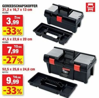 Hubo Gereedschapskoffer aanbieding