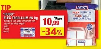 Hubo Hubo flex tegellijm aanbieding