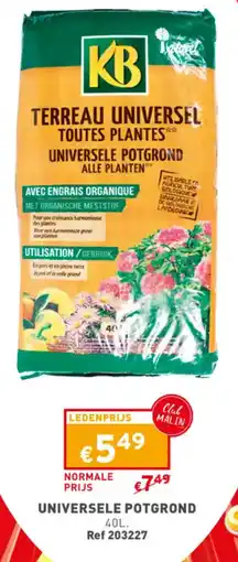 Trafic UNIVERSELE POTGROND 40L aanbieding