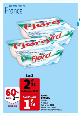 Auchan Fjord Danone aanbieding