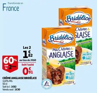 Auchan Creme Anglaise Bridelice aanbieding