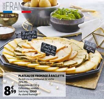 Auchan Plateau De Fromage A Raclette aanbieding
