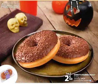 Auchan Donut's Fourres Milka aanbieding