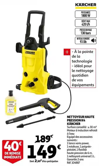 Nettoyeur Haute Pression K4 Karcher