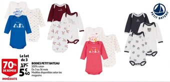Auchan Bodies Petit Bateau aanbieding