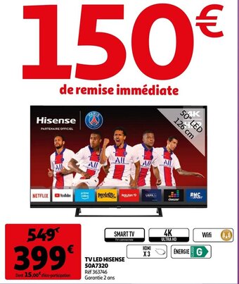 TV Led Hisense 50A7320