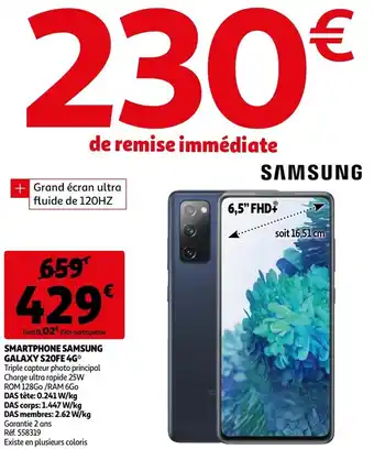 Auchan Smartphone Samsung Galaxy S20FE 4G aanbieding