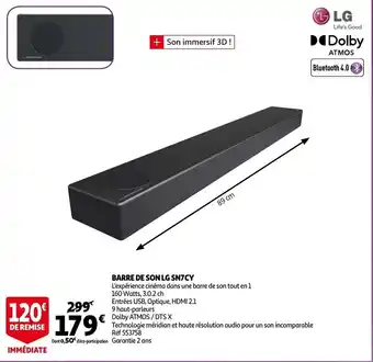 Auchan Barre De Son LG SN7CY aanbieding