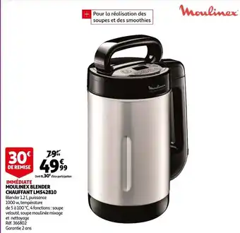 Moulinex Immediate Moulinex Blender Chauffant LM542810