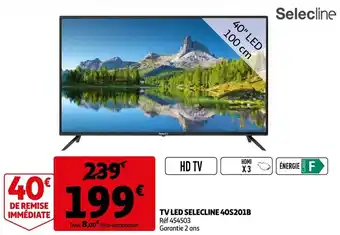 Auchan TV LED Selecline 40S2018 aanbieding