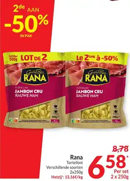 Intermarché Rana Tortelloni 2 x 250g aanbieding