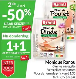 Intermarché Monique Ranou Gamma gevogelte aanbieding