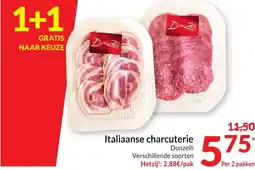Intermarché Italiaanse charcuterie Donzelli aanbieding