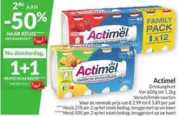 Intermarché Actimel Drinkyoghurt aanbieding