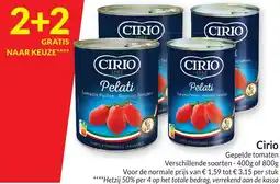 Intermarché Cirio Gepelde tomaten aanbieding
