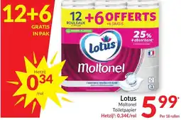 Intermarché Lotus Moltonel Toiletpapier aanbieding