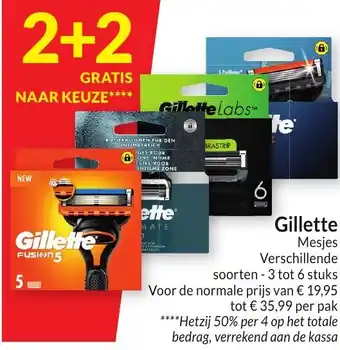 Intermarché Gillette Mesjes aanbieding
