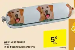 Carrefour Worst voor honden aanbieding