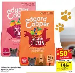 Carrefour Honden- en kattenbrokjes Edgard & Cooper aanbieding