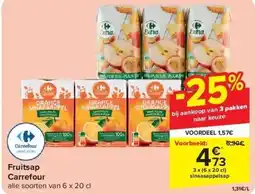 Carrefour Fruitsap Carrefour aanbieding