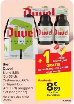 Carrefour Bier Duvel aanbieding
