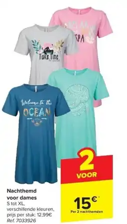 Carrefour Nachthemd voor dames aanbieding