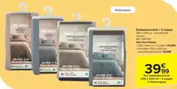 Carrefour Dekbedovertrek + 2 slopen aanbieding