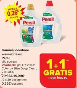 Carrefour Gamma vloeibare wasmiddelen Persil aanbieding