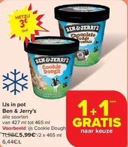 Carrefour IJs in pot Ben & Jerry’s aanbieding