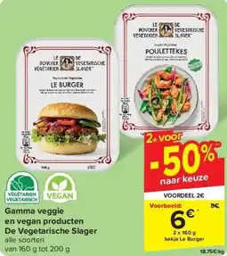 Carrefour Gamma veggie en vegan producten De Vegetarische Slager aanbieding