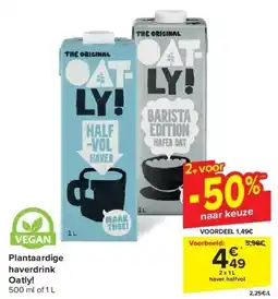 Carrefour Plantaardige haverdrink Oatly! aanbieding