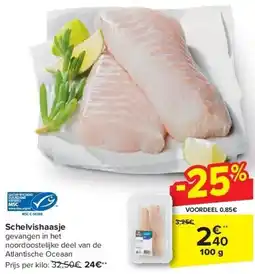 Carrefour Schelvishaasje aanbieding